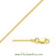 14K 0.8mm Round Snake Chain