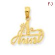 14K #1 Aunt Pendant