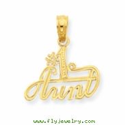 14K #1 Aunt Pendant