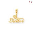 14K #1 Brother Pendant