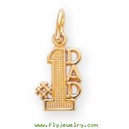 14k #1 Dad Charm