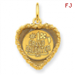 14k #1 Granddaughter Disc Charm