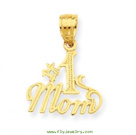 14K #1 Mom Pendant