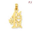 14K #1 Mom Pendant