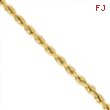 14k 10mm D/C Rope with Barrel Clasp Chain