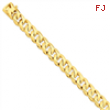 14k 12mm Hand-polished Traditional Link Chain bracelet