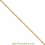 14k 1.2mm Solid D/C Machine-Made with Lobster Rope Chain
