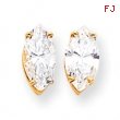 14k 12x6mm Marquise Cubic Zirconia earring