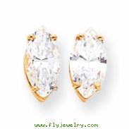 14k 12x6mm Marquise Cubic Zirconia earring