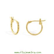 14K 1.3x10mm Smooth Hoops