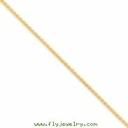 14k 1.65mm Solid Polished Spiga Chain