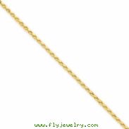 14k 1.8mm Solid D/C Spiga Chain