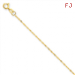 14k 1mm Singapore Chain