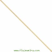 14k 1mm Solid D/C Spiga Chain