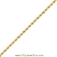 14k 2.25mm Handmade Regular Rope Chain