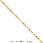 14k 2mm Byzantine Chain