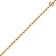 14k 2mm Handmade Regular Rope Chain 18