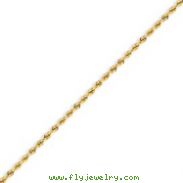 14k 2mm Handmade Regular Rope Chain 18"