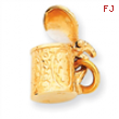 14k 3-D Beer Stein Charm