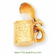 14k 3-D Beer Stein Charm