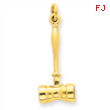 14k 3-D Gavel Charm