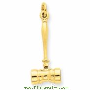 14k 3-D Gavel Charm