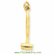 14k 3-D Gavel Charm