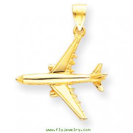 14k 3-D Jet Pendant