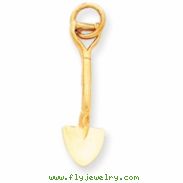 14k 3-D Spade Charm