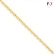 14k 3mm D/C Cable Chain