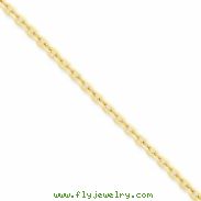 14k 3mm D/C Cable Chain