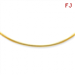 14k 3mm Lightweight Omega Necklace chain