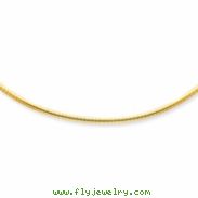14k 3mm Lightweight Omega Necklace chain