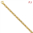 14k 5.25mm Fancy Link Chain bracelet