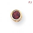 14k 5mm Garnet bezel pendant