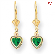 14k 5mm Heart Mount St. Helens earring