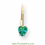 14k 5mm Heart Mount St. Helens earring