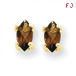 14k 5x2.5 Marquise Smokey Quartz Earring