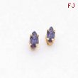 14k 5x2.5mm Marquise Tanzanite earring