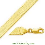 14k 6.5mm Silky Herringbone Chain