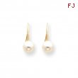 14k 6mm Pearl Leverback Earrings