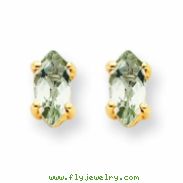 14k 6x3 Marquise Green Amethyst Earring