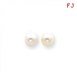 14k 7-7.5mm Cultured Pearl Stud Earrings