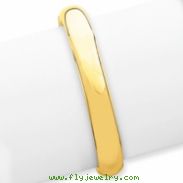 14k 7/16 High Polished Hinged Bangle Bracelet