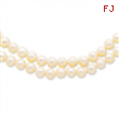 14k 7.5-9mm 2 Strand Cultured Pearl Necklace chain