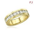 14K .75ct Round Channel Set Diamond Wedding Band