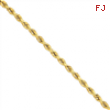 14k 7mm D/C Rope with Barrel Clasp Chain