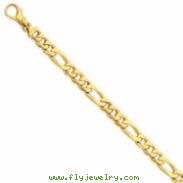 14k 7mm Polished Fancy Link Bracelet