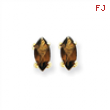 14k 7x3.5 Marquise Smokey Quartz Earring