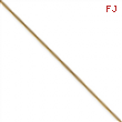 14k .80mm Round Snake Chain